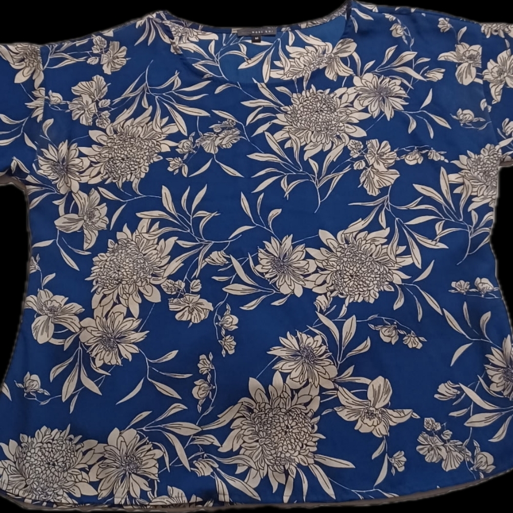 West Kei Royal Blue Floral Top